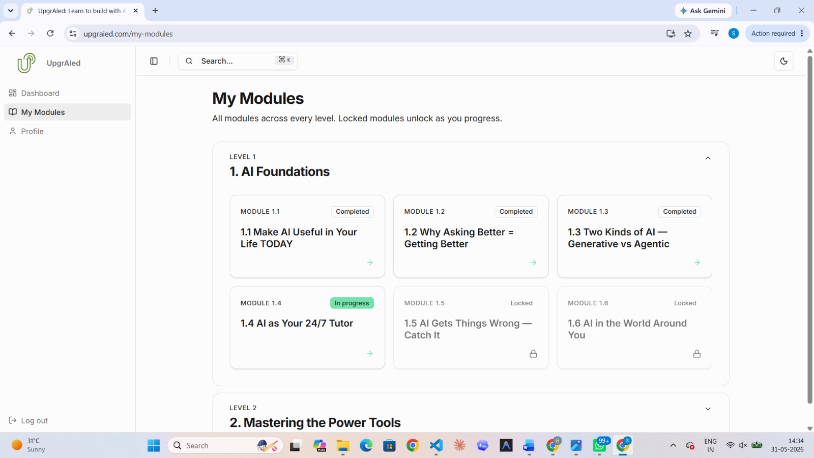 Student dashboard